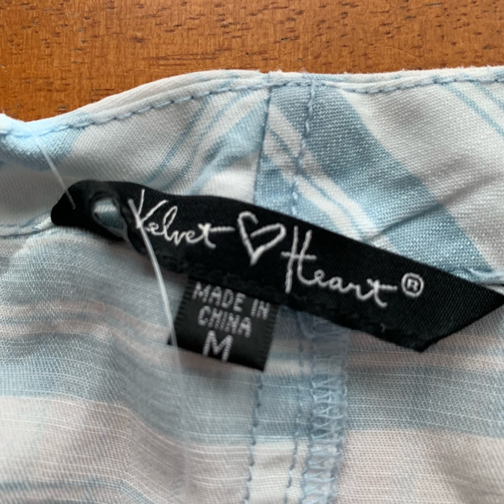 Velvet Heart Button Down Top - Picture 3 of 6